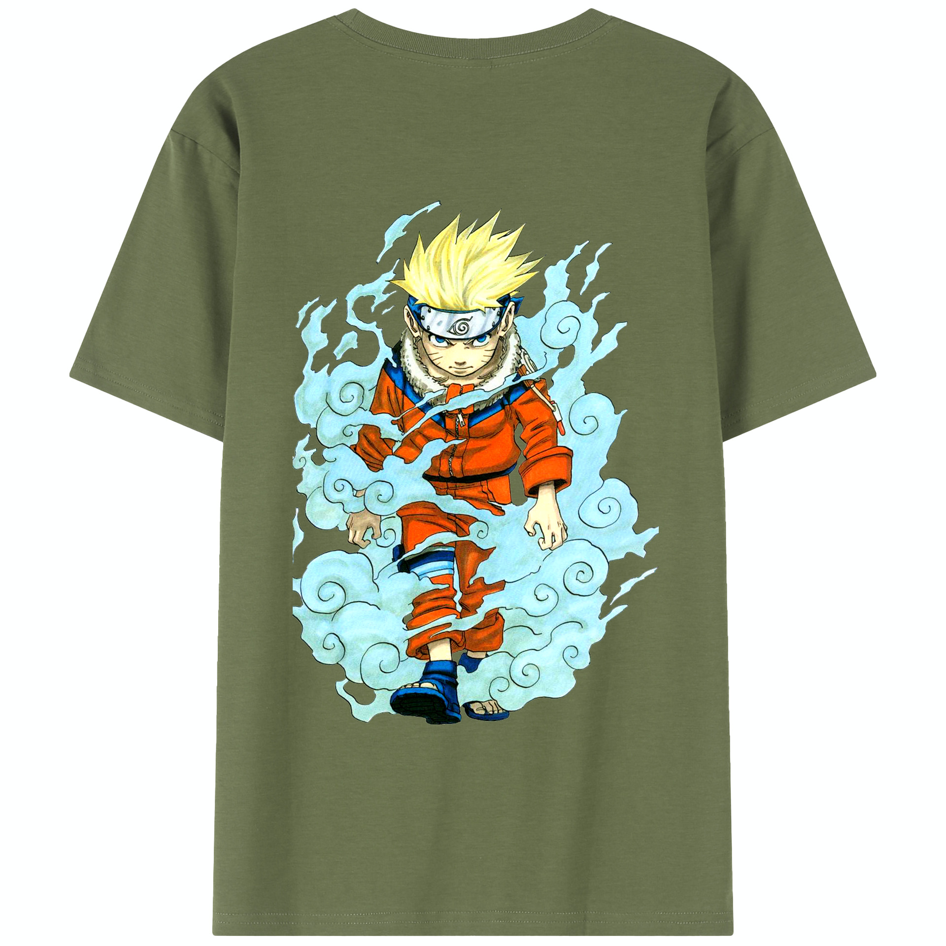 （画像用） NARUTO -ナルト- うずまき ナルト Uzumaki Naruto 綿100％半袖Tシャツ（背面プリント）